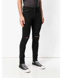 schwarze enge Jeans mit Destroyed-Effekten von Represent