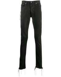 schwarze enge Jeans mit Destroyed-Effekten von Mr. Completely