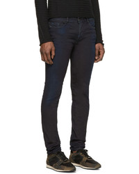 schwarze enge Jeans mit Destroyed-Effekten von Diesel Black Gold