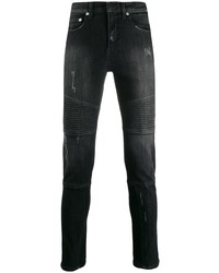 schwarze enge Jeans mit Destroyed-Effekten von Neil Barrett