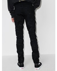 schwarze enge Jeans mit Destroyed-Effekten von Represent