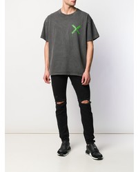 schwarze enge Jeans mit Destroyed-Effekten von Represent