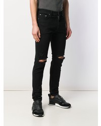 schwarze enge Jeans mit Destroyed-Effekten von Represent