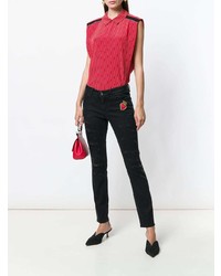 schwarze enge Jeans mit Destroyed-Effekten von Dolce & Gabbana