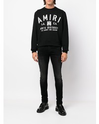 schwarze enge Jeans von Amiri