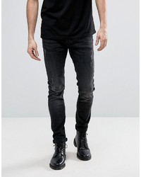 schwarze enge Jeans von AllSaints