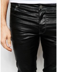 schwarze enge Jeans von Asos