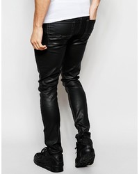 schwarze enge Jeans von Asos