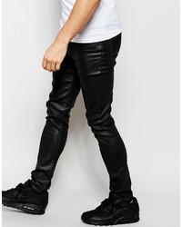 schwarze enge Jeans von Asos