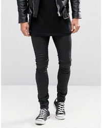 schwarze enge Jeans von Asos