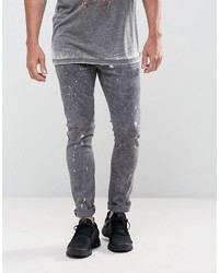 schwarze enge Jeans von Asos