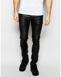 schwarze enge Jeans von Asos