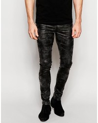 schwarze enge Jeans von Asos