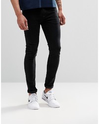 schwarze enge Jeans von Asos