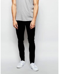 schwarze enge Jeans von Asos