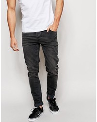 schwarze enge Jeans von Asos