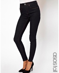 schwarze enge Jeans von Asos Tall