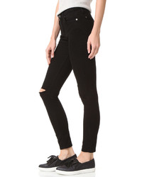 schwarze enge Jeans von 7 For All Mankind