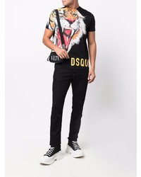 schwarze enge Jeans von DSQUARED2