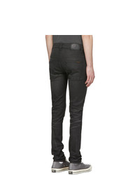 schwarze enge Jeans von Nudie Jeans