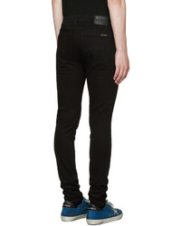 schwarze enge Jeans von Nudie Jeans