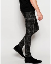 schwarze enge Jeans von Asos