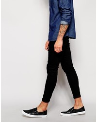 schwarze enge Jeans von Asos