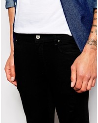 schwarze enge Jeans von Asos