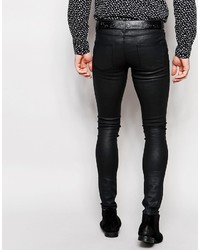 schwarze enge Jeans von Asos