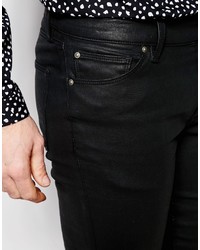 schwarze enge Jeans von Asos