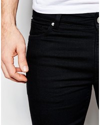 schwarze enge Jeans von Asos