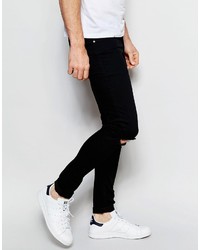 schwarze enge Jeans von Asos