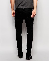 schwarze enge Jeans von Asos