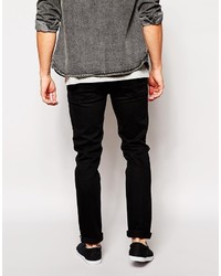 schwarze enge Jeans von Asos