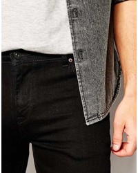 schwarze enge Jeans von Asos