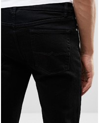 schwarze enge Jeans von Asos