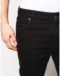 schwarze enge Jeans von Asos