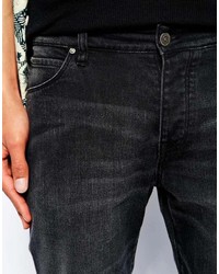 schwarze enge Jeans von Asos