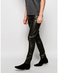 schwarze enge Jeans von Asos