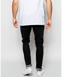 schwarze enge Jeans von Asos