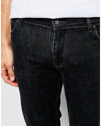 schwarze enge Jeans von Asos