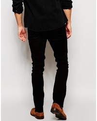 schwarze enge Jeans von Asos