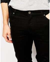 schwarze enge Jeans von Asos