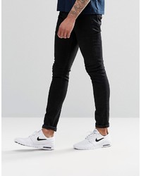 schwarze enge Jeans von Asos