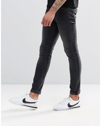 schwarze enge Jeans von Asos