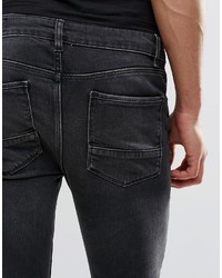 schwarze enge Jeans von Asos