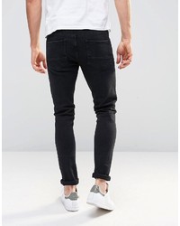 schwarze enge Jeans von Asos