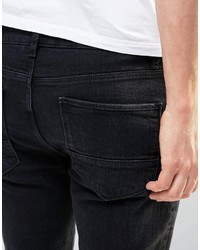 schwarze enge Jeans von Asos