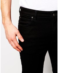 schwarze enge Jeans von Asos