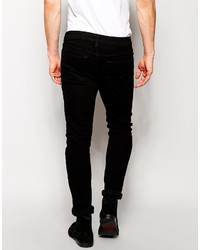 schwarze enge Jeans von Asos